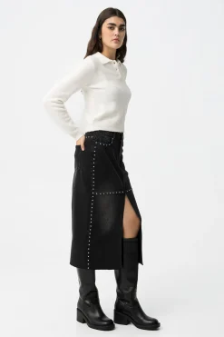 Tiffosi Falda midi vaquera^Mujer Faldas