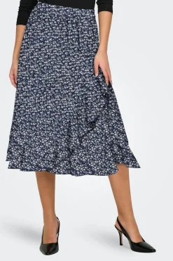 Only Falda midi volante^Mujer Faldas