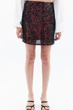 Oxxo Falda mini de lentejuelas^Mujer Faldas