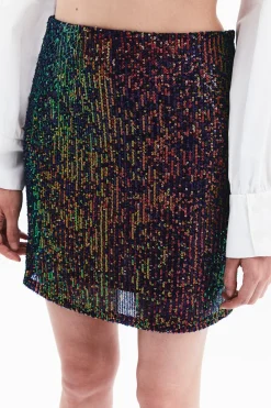 Oxxo Falda mini de lentejuelas^Mujer Faldas