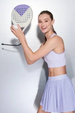 Dash and Stars Falda plisada lila malla interior^Mujer Deporte