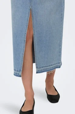 JDY Falda vaquera larga con apertura frontal^Mujer Faldas