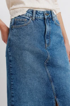 Springfield Falda vaquera midi^Mujer Faldas