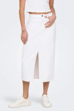 Only Falda vaquera midi^Mujer Faldas