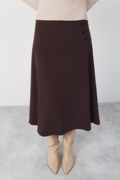 Cortefiel Falda vuelo botones^Mujer Faldas