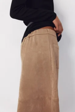 Cortefiel Falda vuelo de antelina^Mujer Faldas