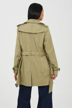 Brave Soul Gabardina con cintur&oacute;n y botones^Mujer Gabardinas|Abrigos