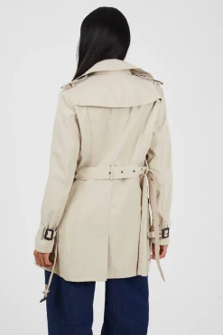 Brave Soul Gabardina con cintur&oacute;n y botones^Mujer Gabardinas|Abrigos