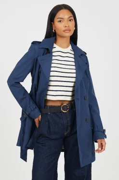 Brave Soul Gabardina con cintur&oacute;n y botones^Mujer Gabardinas|Abrigos