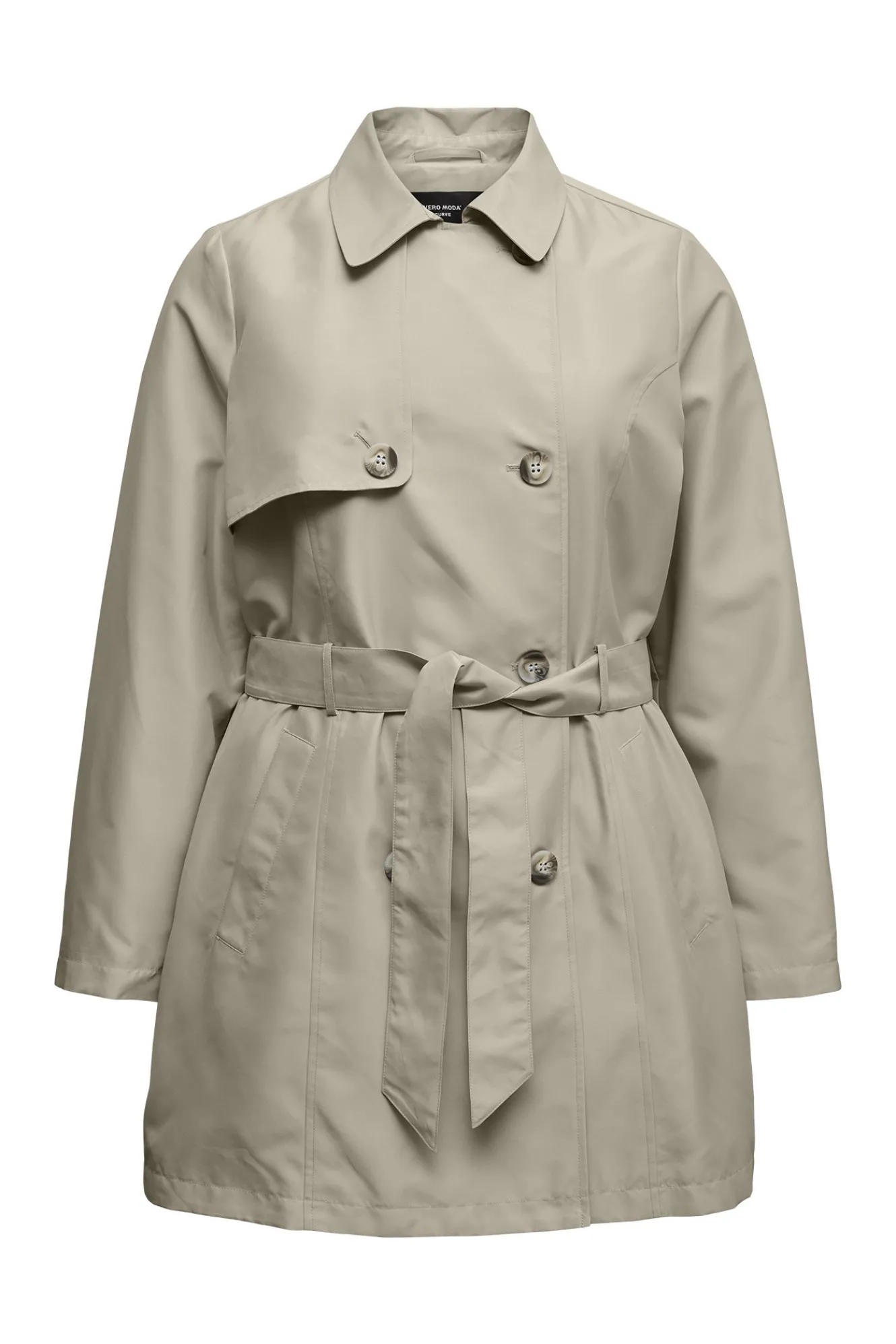 Vero Moda Curve Gabardina corta talla grande^Mujer Gabardinas|Abrigos