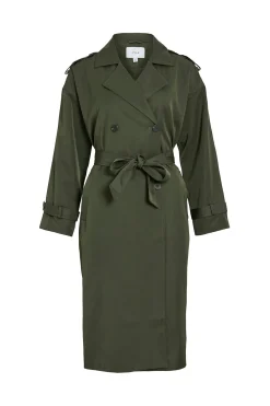 Vila Gabardina larga anudada^Mujer Gabardinas|Abrigos