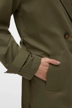 Vero Moda Gabardina midi manga larga^Mujer Gabardinas|Abrigos