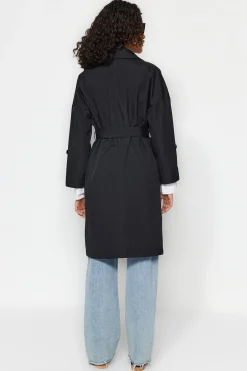 Trendyol Gabardina oversize larga^Mujer Gabardinas|Abrigos