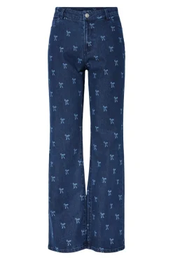 Pieces Jean relax estampado lazo^Mujer Jeans