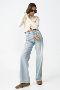 Tiffosi Jeans Bonnye Wide Leg de Tiro Alto^Mujer Jeans|Pantalones