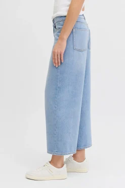 Jack & Jones Jeans cropped tiro alto lavado^Mujer Jeans|Pantalones