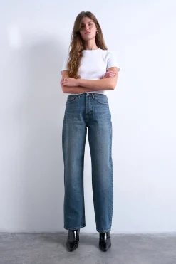 Topshop Jeans de tiro medio^Mujer Jeans|Pantalones
