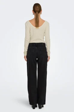 Only Jeans estilo wide^Mujer Jeans