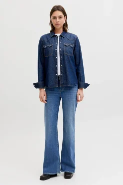 Jack & Jones Jeans flared tiro medio^Mujer Jeans|Pantalones