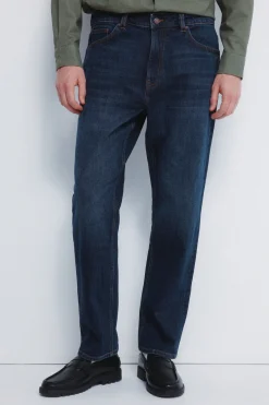 Springfield Jeans lavado oscuro straight fit^Hombre Jeans|Pantalones