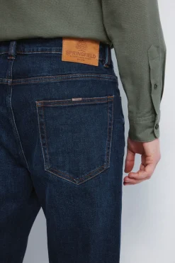 Springfield Jeans lavado oscuro straight fit^Hombre Jeans|Pantalones