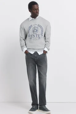 Springfield Jeans negro lavado slim fit^Hombre Jeans|Pantalones