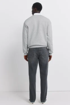 Springfield Jeans negro lavado slim fit^Hombre Jeans|Pantalones