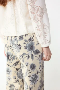 Slowlove Jeans recto flores^Mujer Jeans