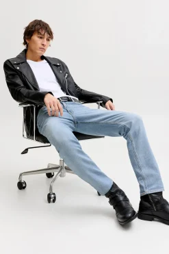 Jack & Jones Jeans regular tiro medio lavado^Hombre Jeans|Pantalones