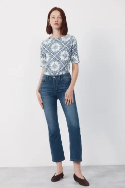 Cortefiel Jeans Sensational Campana Crop^Mujer Jeans
