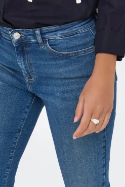 Only Jeans slim bajo vuelto^Mujer Jeans|Pantalones