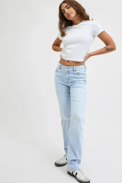 Jack & Jones Jeans slim tiro medio^Mujer Jeans|Pantalones