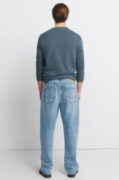 Springfield Jeans sobretintado wide leg^Hombre Jeans|Pantalones