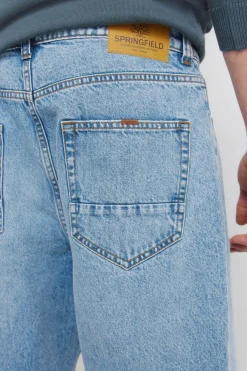 Springfield Jeans sobretintado wide leg^Hombre Jeans|Pantalones