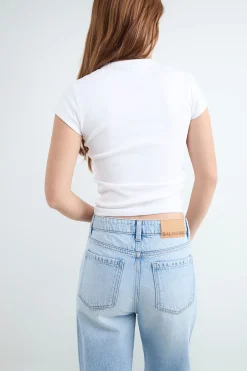 Balmohk Jeans straight cropped^Mujer Jeans|Pantalones