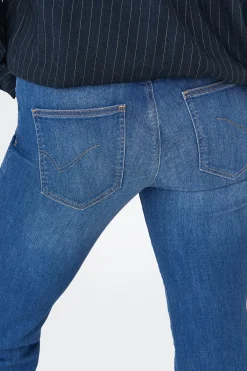 Only Jeans Straight Tiro Medio^Mujer Jeans|Pantalones