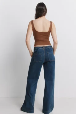 Springfield Jeans super flare de talle alto^Mujer Jeans|Pantalones