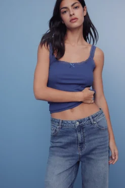 Springfield Jeans super wide comfort^Mujer Jeans