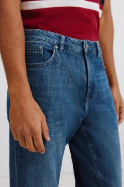 Springfield Jeans ultraligero lavado oscuro slim fit^Hombre Jeans|Pantalones