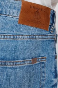 Springfield Jeans ultraligero lavado medio slim fit^Hombre Jeans|Pantalones