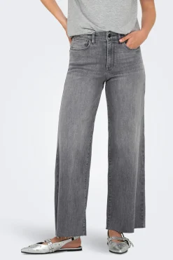 Only Jeans wide leg crop^Mujer Jeans