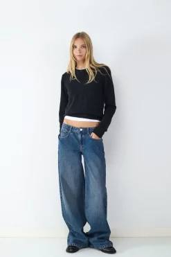 Balmohk Jeans wide leg low rise^Mujer Jeans