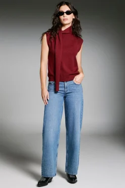 Only Jeans Wide Leg strass^Mujer Jeans