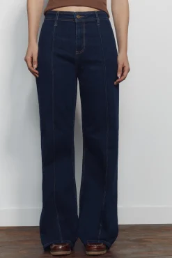 Springfield Jeans wide leg tiro alto^Mujer Jeans