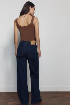 Springfield Jeans wide leg tiro alto^Mujer Jeans