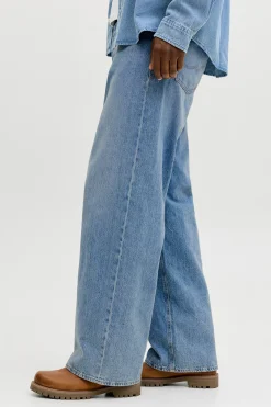 Jack & Jones Jeans wide tiro medio algod&oacute;n^Hombre Jeans|Pantalones