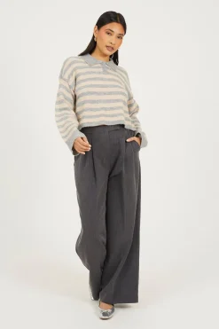 Brave Soul Jersey a rayas con cuello polo^Mujer Jerséis Y Cárdigans