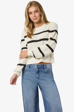 Noisy May jersey b&aacute;sico rayas cuello redondo^Mujer Jerséis Y Cárdigans
