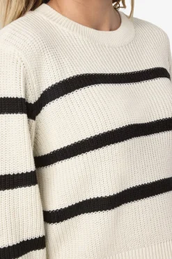 Noisy May jersey b&aacute;sico rayas cuello redondo^Mujer Jerséis Y Cárdigans