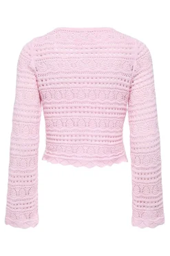 Only Jersey calado cropped^Mujer Jerséis Y Cárdigans